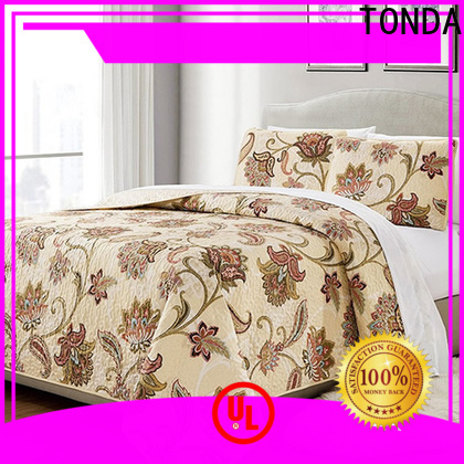 TONDA Best cotton bed quilts queen Supply for family