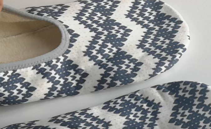 Soft floor socks in winter