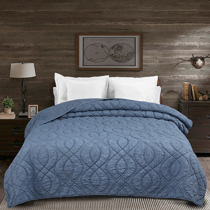 Crinkle Bed Quilts Set of Bedspreads