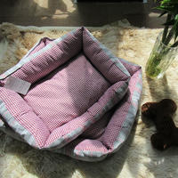 Non-fluffy Printed Comfy Dog Bed Filling with PP cotton