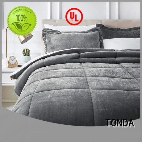 TONDA black and blue comforter factory for home